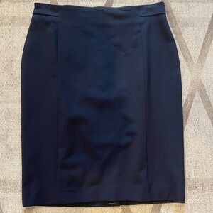 Ann Taylor Dark Blue Pencil Skirt